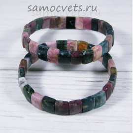 Браслет из турмалина натуральный сегменты - 2