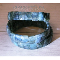 Браслет натуральный лабрадор огран. хорошая иризация