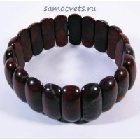 Браслет из Красной Яшмы сегменты банан