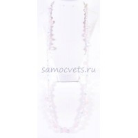 Бусы Розовый кварц Каменная паутинка