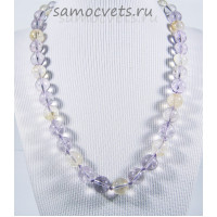 Бусы из аметрина шар 8 мм 48 см