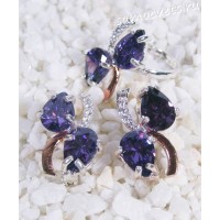 Комплект фиолетовые кристаллы - Айбике