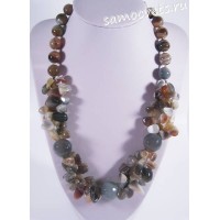 Колье бразильский агат - Мир прекрасного