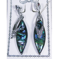 Серьги с галиотисом - Северное сияние
