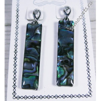 Серьги с Галиотисом "Полярное сияние"