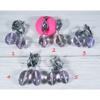 Серьги из натурального Аметрина Родник Самоцветов 1