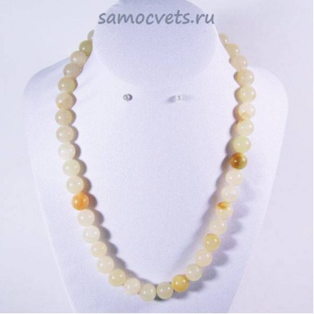 Бусы "Классика - 10" Оникс Жёлтый