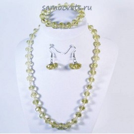 Комплект Хрусталь огран. "Классика - 4-10" Жёлтый